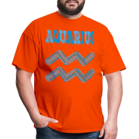 Thumbnail for Men's Power Words Aquarius Classic T-Shirt - orange