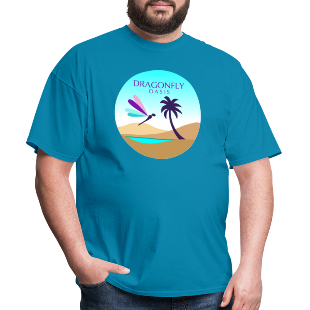 Men's Dragonfly 2nd Logo Classic T-Shirt - turquoise