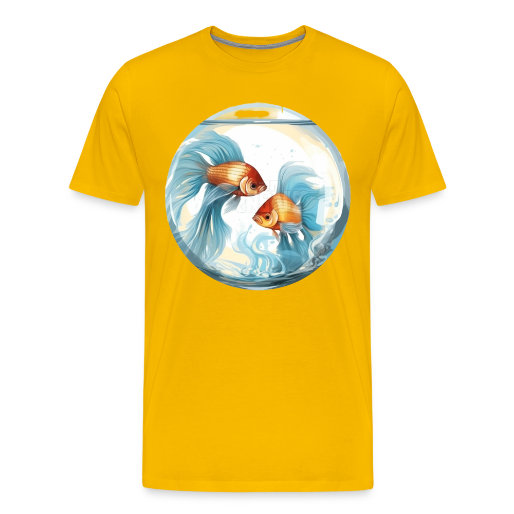 Men's Mythical Pisces Premium T-Shirt - sun yellow