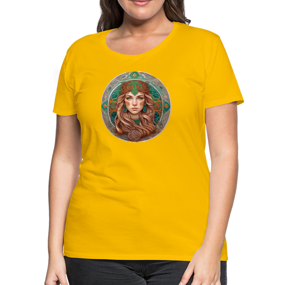 Women’s Mythical Virgo Premium T-Shirt - sun yellow