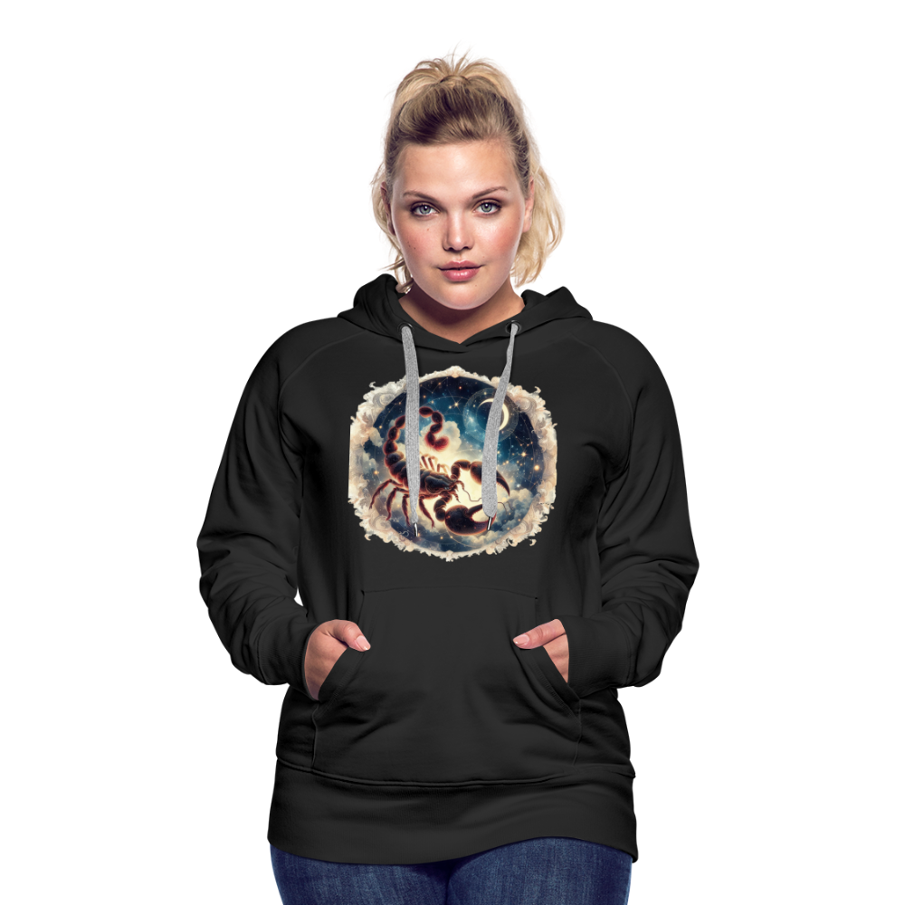 Women’s Mythical Scorpio Premium Hoodie - black