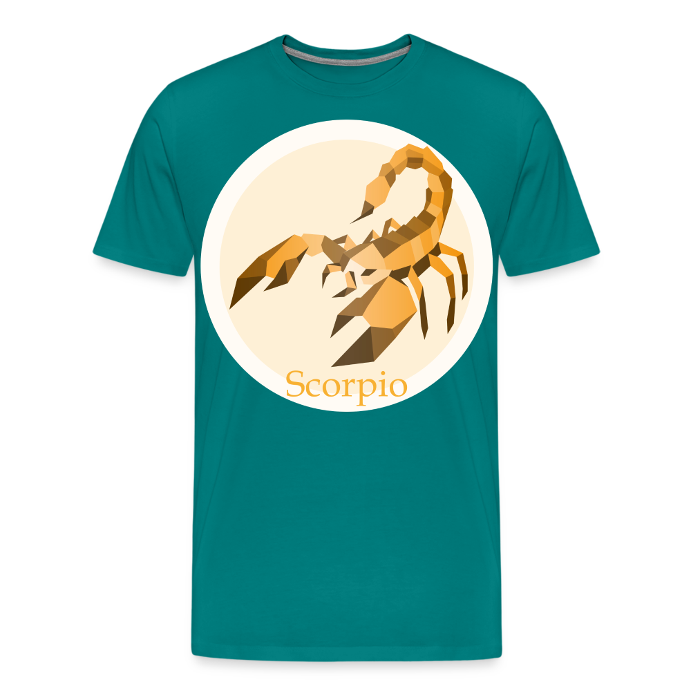 Men's Mosaic Scorpio Premium T-Shirt - teal