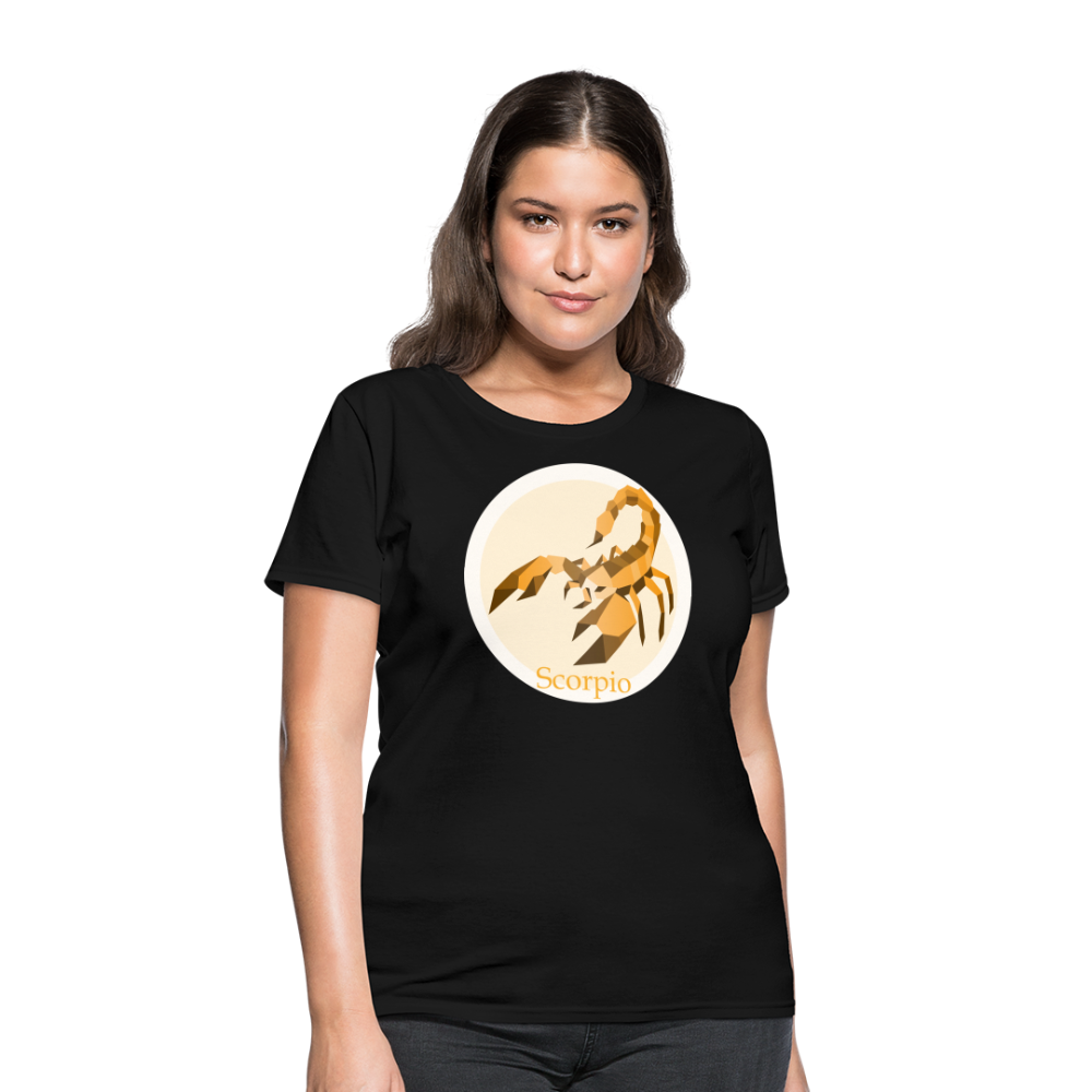 Women's Mosaic Scorpio T-Shirt - black