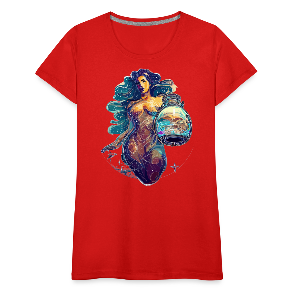 Women’s Mythical Aquarius Premium T-Shirt - red