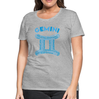 Thumbnail for Women's Power Words Gemini Premium T-Shirt - heather gray