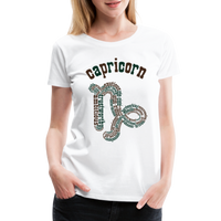 Thumbnail for Women's Power Words Capricorn Premium T-Shirt - white