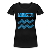 Thumbnail for Women's Power Words Aquarius Premium T-Shirt - black