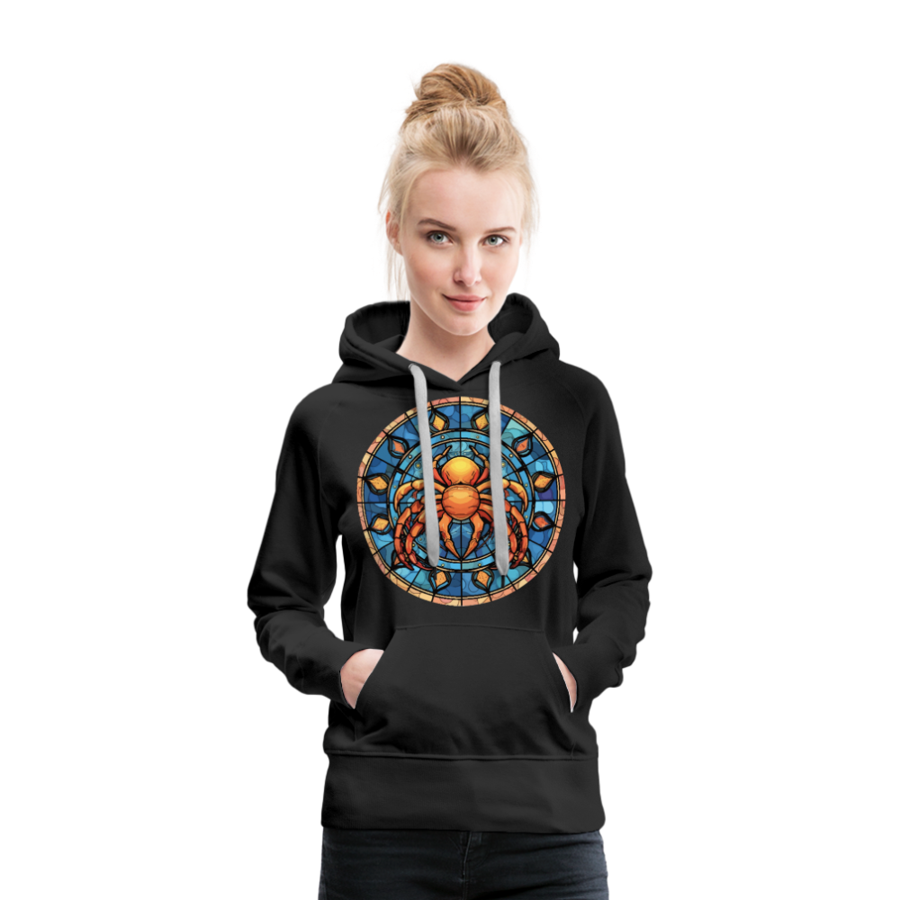 Women’s Mosaic Cancer Premium Hoodie - black