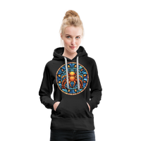 Thumbnail for Women’s Mosaic Cancer Premium Hoodie - black