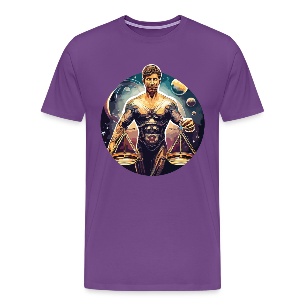 Men's Mythical Libra Premium T-Shirt - purple