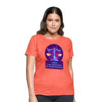 Thumbnail for Women's Neon Libra T-Shirt - heather coral