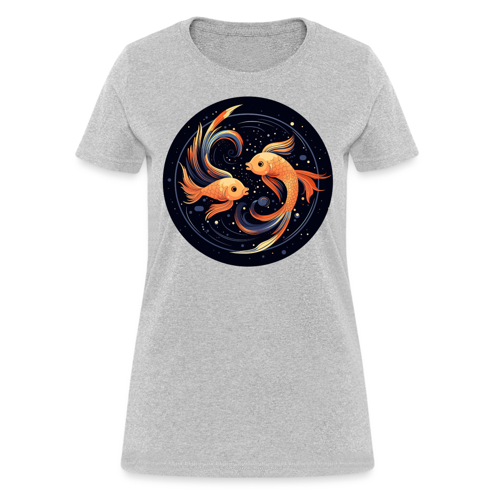 Women's Mystic Pisces T-Shirt - heather gray