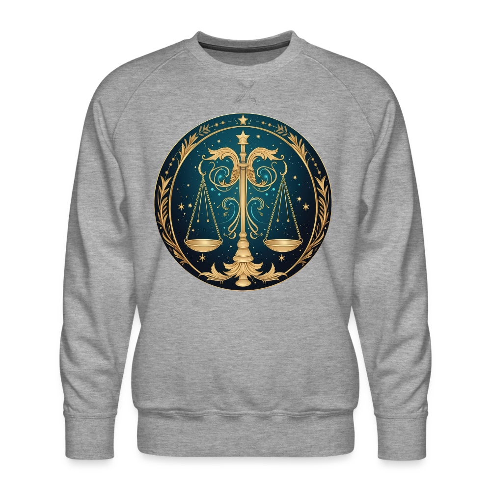 Men’s Mystic Libra Premium Sweatshirt - heather grey