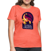 Thumbnail for Women's Glow Scorpio T-Shirt - heather coral