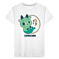 Thumbnail for Kid’s Cartoony Capricorn Premium Organic T-Shirt - white