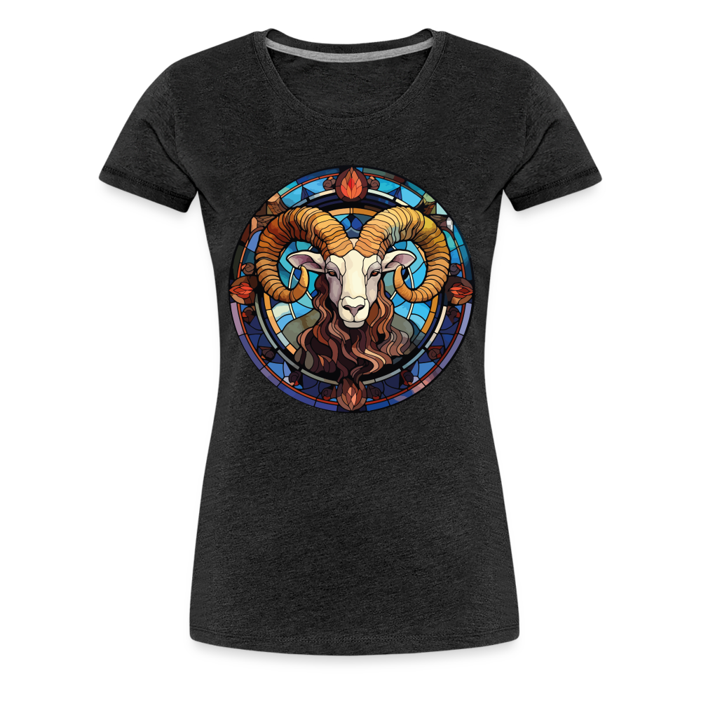 Women’s Mosaic Aries Premium T-Shirt - charcoal grey