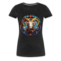 Thumbnail for Women’s Mosaic Aries Premium T-Shirt - charcoal grey