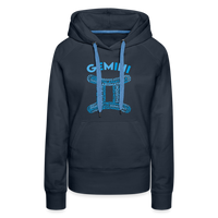 Thumbnail for Women's Power Words Gemini Premium Hoodie - navy