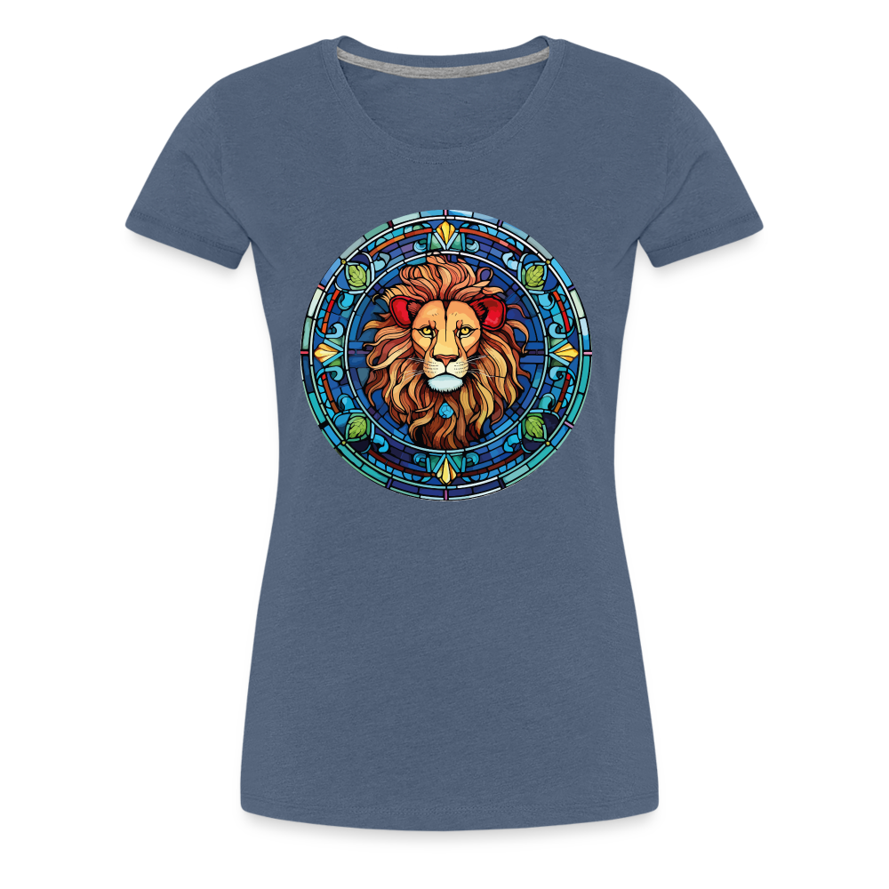 Women's Mosaic Leo Premium T-Shirt - heather blue