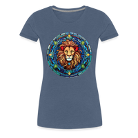 Thumbnail for Women's Mosaic Leo Premium T-Shirt - heather blue