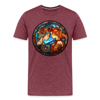 Thumbnail for Men's Mosaic Gemini Premium T-Shirt - heather burgundy