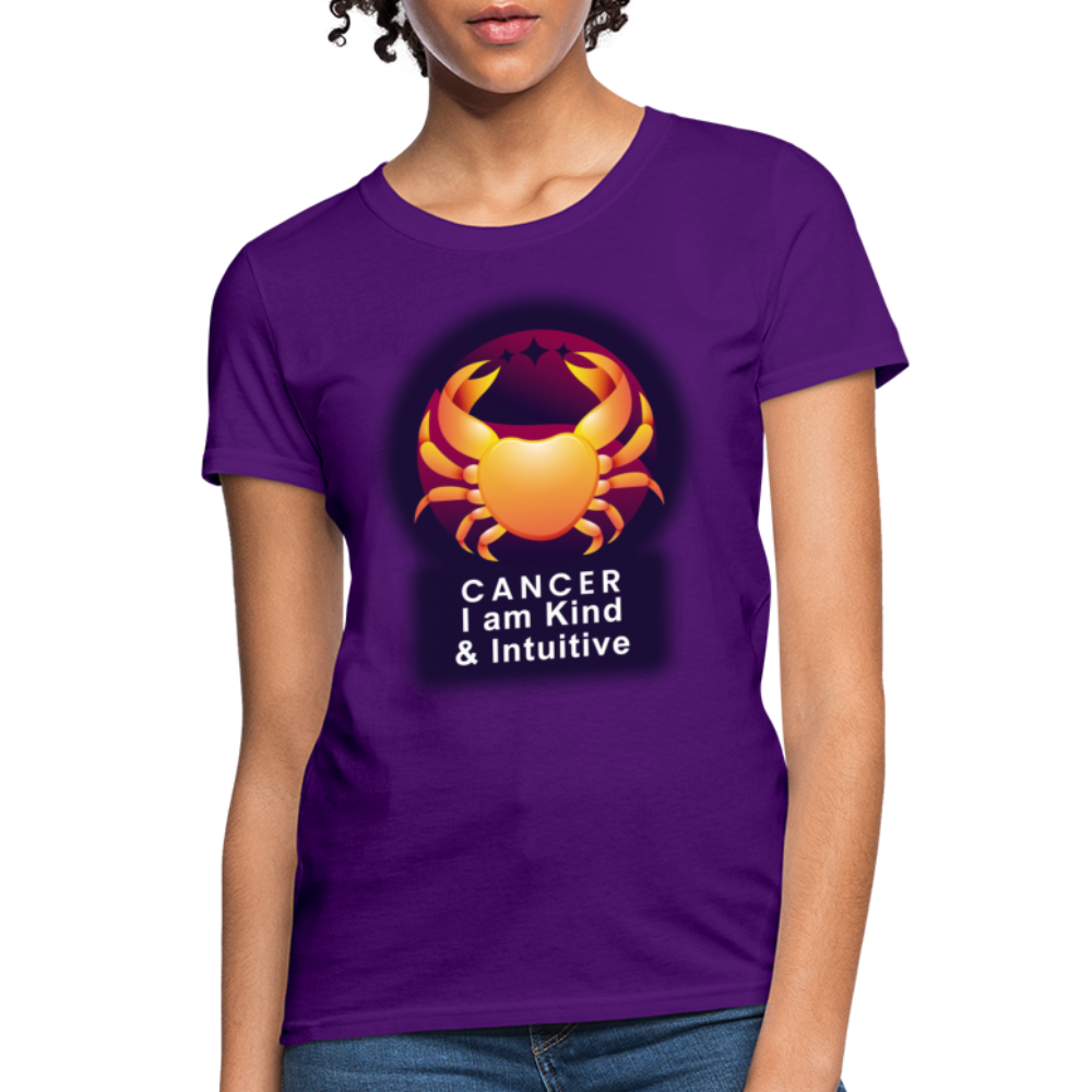 Women's Glow Cancer T-Shirt - purple