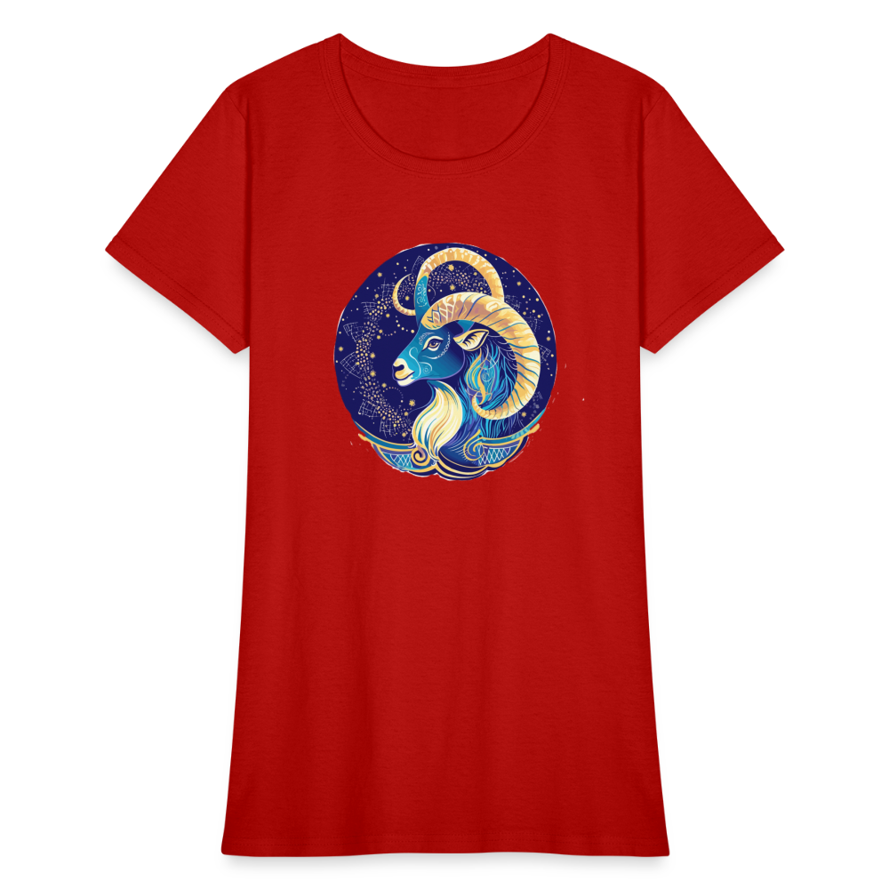 Women's Mythical Capricorn T-Shirt - red