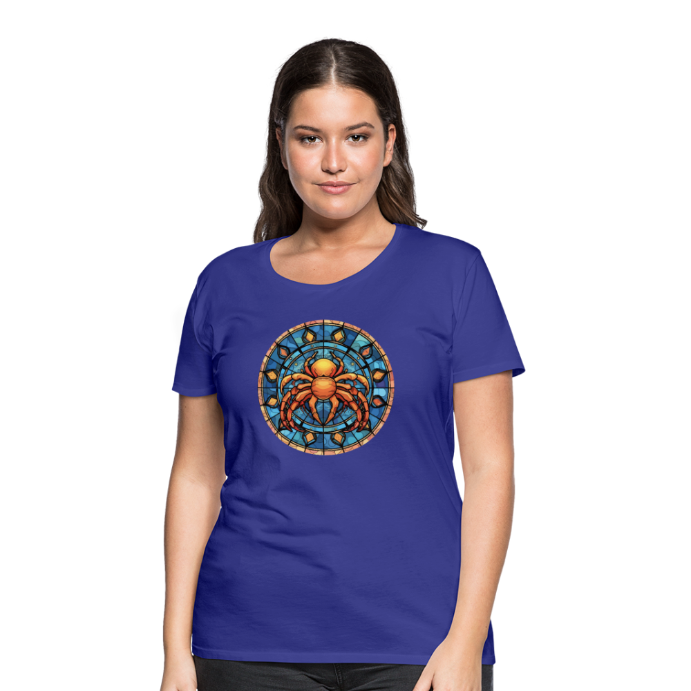 Women’s Mosaic Cancer Premium T-Shirt - royal blue