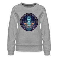 Thumbnail for Women’s Mystic Aquarius Premium Sweatshirt - heather grey