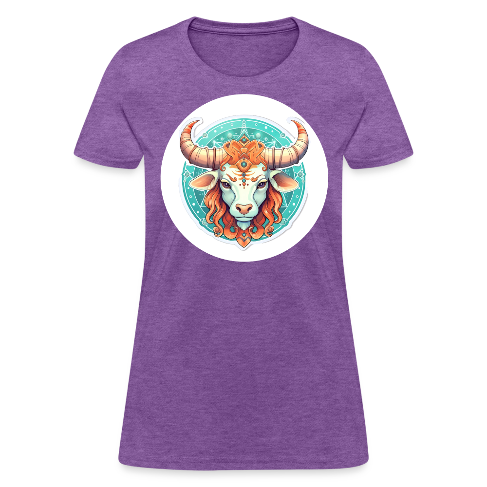 Women's Symbol Taurus T-Shirt - purple heather