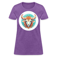 Thumbnail for Women's Symbol Taurus T-Shirt - purple heather