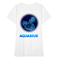 Thumbnail for Women's Stellar Aquarius T-Shirt - white