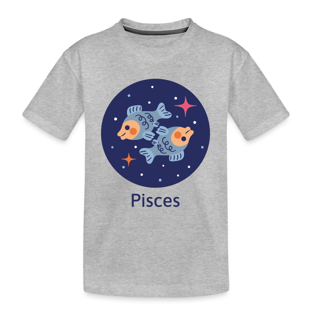 Kid’s Bluey Pisces Premium Organic T-Shirt - heather gray