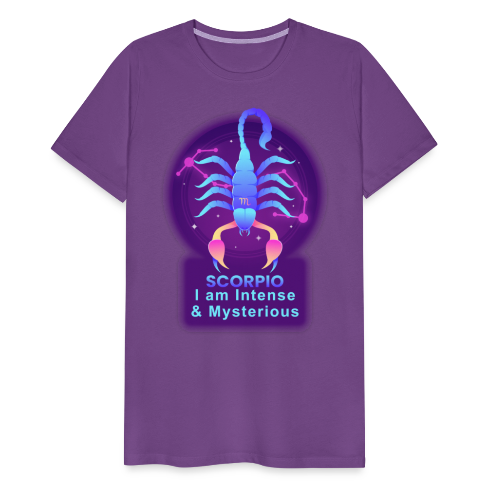 Men's Neon Scorpio Premium T-Shirt - purple