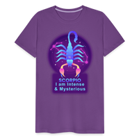 Thumbnail for Men's Neon Scorpio Premium T-Shirt - purple