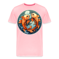 Thumbnail for Men's Symbol Pisces Premium T-Shirt - pink