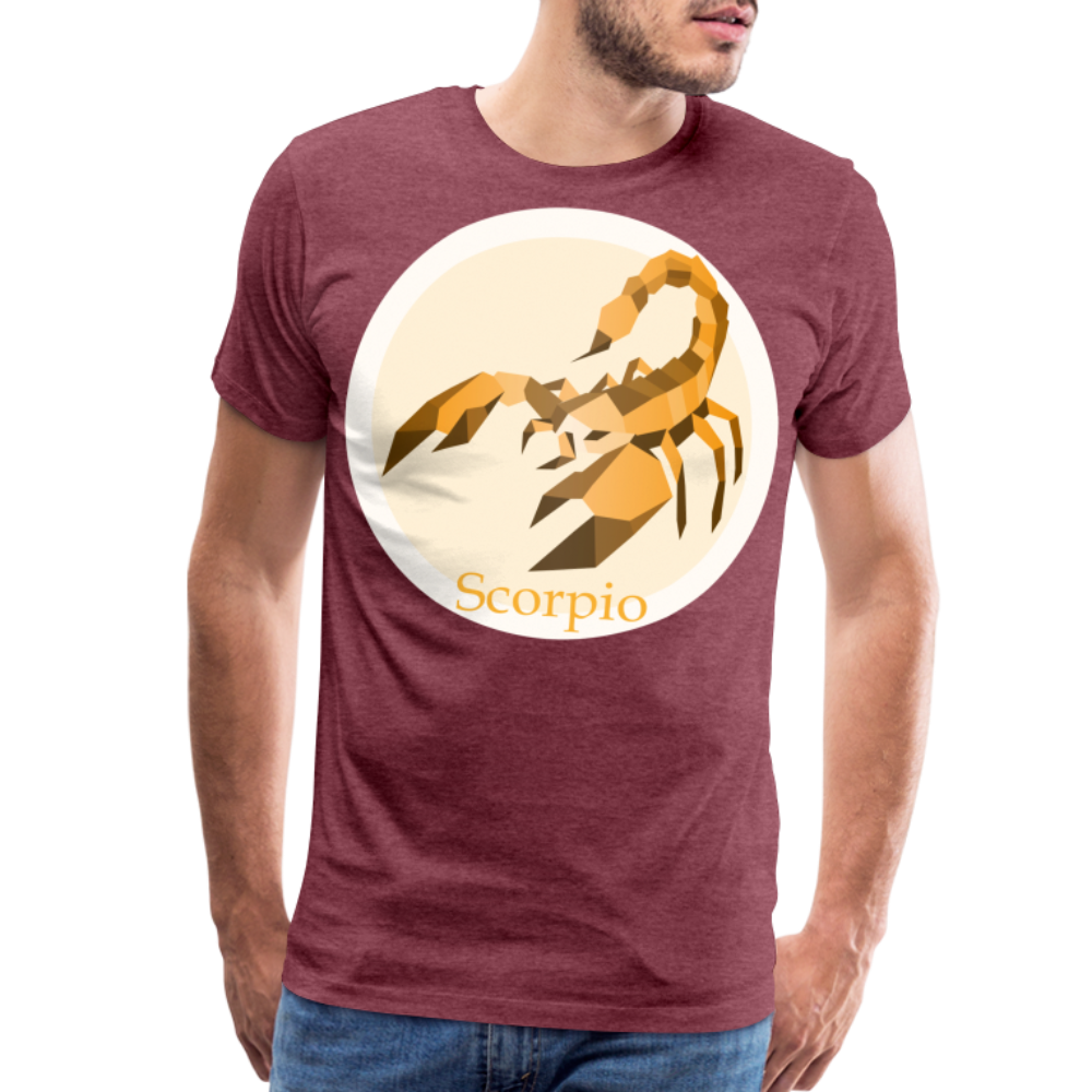 Men's Mosaic Scorpio Premium T-Shirt - heather burgundy