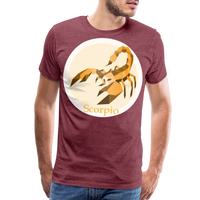 Thumbnail for Men's Mosaic Scorpio Premium T-Shirt - heather burgundy