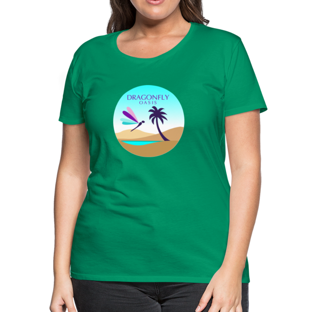 Women's Dragonfly Oasis V.2 Premium T-Shirt - kelly green