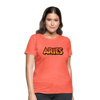 Thumbnail for Women's Aries New Design T-Shirt - heather coral