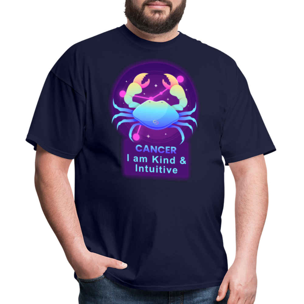 Men's Neon Cancer Classic T-Shirt - navy