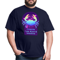 Thumbnail for Men's Neon Cancer Classic T-Shirt - navy