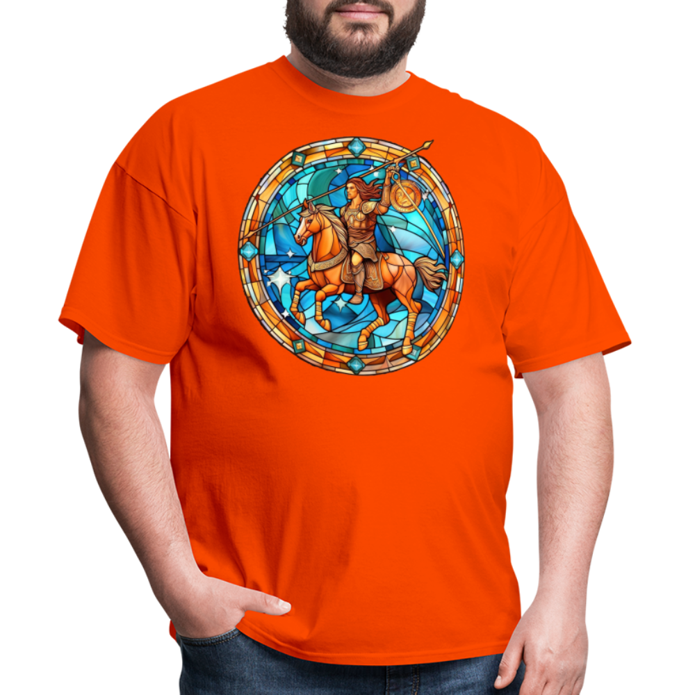 Men's Mosaic Sagittarius Classic T-Shirt - orange