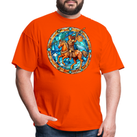 Thumbnail for Men's Mosaic Sagittarius Classic T-Shirt - orange