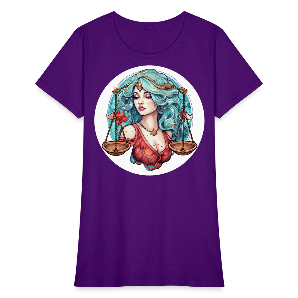 Women's Symbol Libra T-Shirt - purple