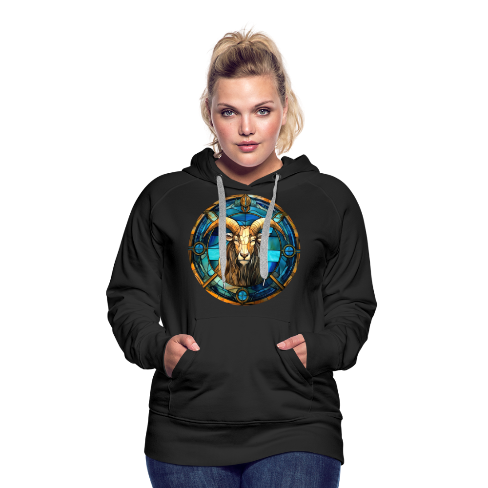 Women’s Mosaic Capricorn Premium Hoodie - black