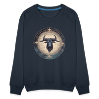 Thumbnail for Women’s Mythical Taurus Premium Sweatshirt - navy