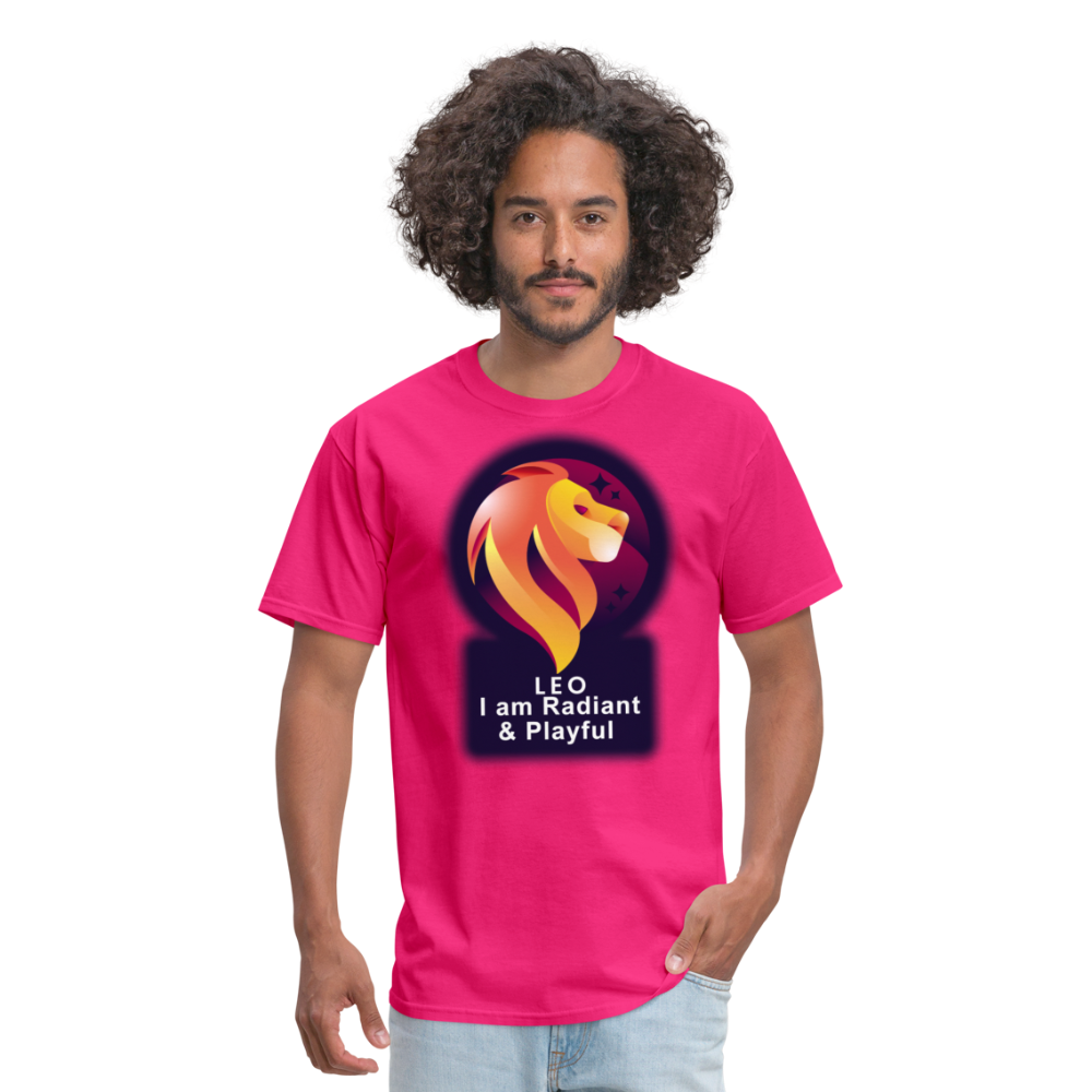 Men's Glow Leo Classic T-Shirt - fuchsia