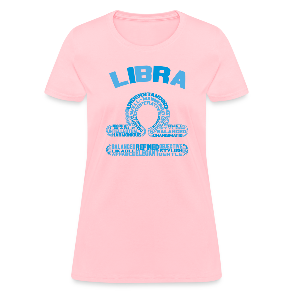 Women's Power Words Libra T-Shirt - pink