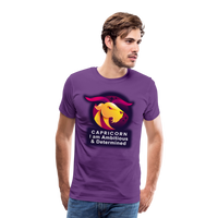 Thumbnail for Men's Glow Capricorn Premium T-Shirt - purple